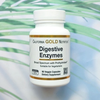 (California Gold Nutrition®) Digestive Enzymes Suitable for Vegetarians 90 Veggie Capsules เอนไซม์ย่อยอาหาร