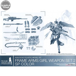 Kotobukiya Frame Arms Girl Weapon Set 02 SP Color  (เฉพาะ Part เสริม) 4934054011100 (Plastic Model)