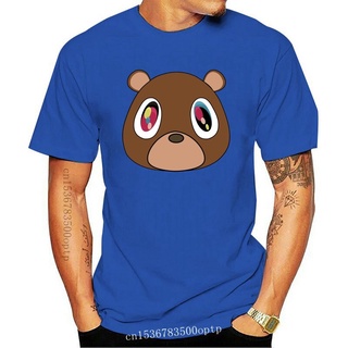 [COD]กระหน่ํา เสื้อยืดลําลอง แขนสั้น พิมพ์ลายโลโก้หมี Kanye West Tour Graduation Bear สําหรับผู้ชาย S-2 Big Tall Tee Ohp