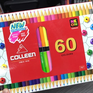 Colleen สีไม้คอลลีน 60สี ชนิดสองหัว