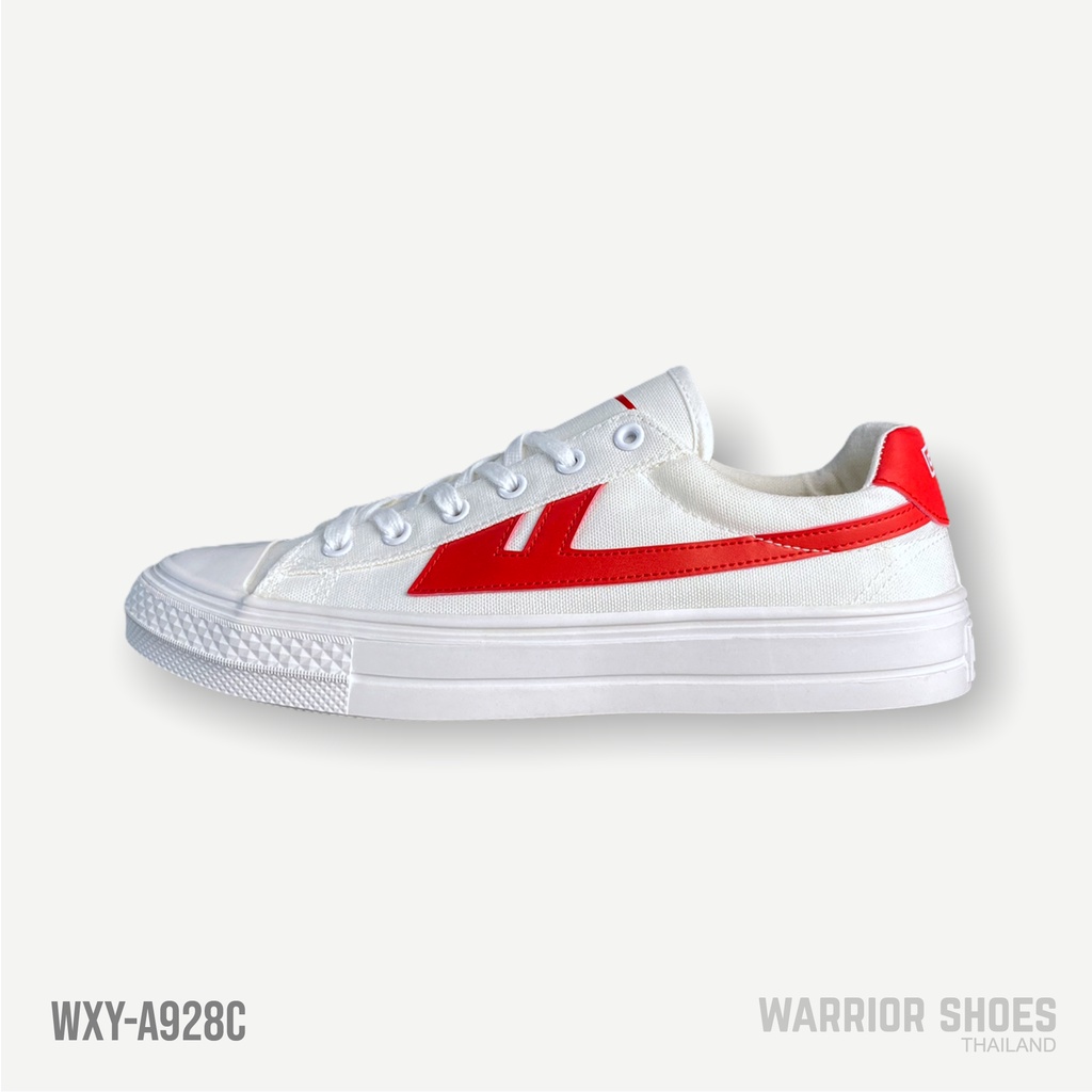 Warrior shoes รองเท้าผ้าใบ รุ่น WXY-A928C สี Red/ White