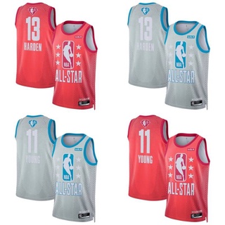 เสื้อกีฬาแขนกุด ลายทีม All-Star NBA Jersey Harden Young Classic พลัสไซซ์ 2022