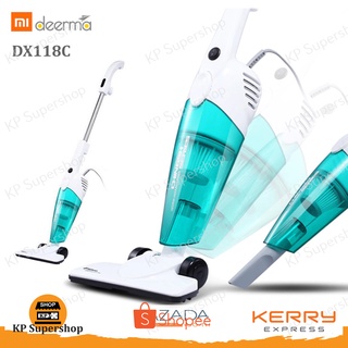 Deerma(เดียร์มา) เครื่องดูดฝุ่นแบบด้าม  DX118C สีฟ้า