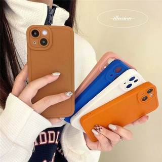 เคสซิลิโคนนิ่ม TPU ขอบตรง สีพื้น สำหรับ Xiaomi POCO F5 F4 GT M4 M3 F3 F2 X3 NFC Pro 4G 5G 2023