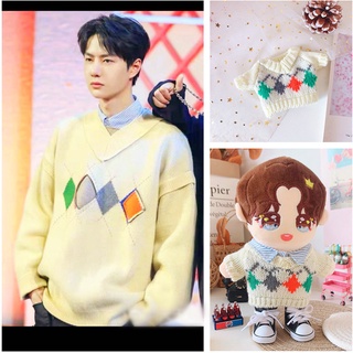 Wang Yibo เสื้อกันหนาว ทรงสี่เหลี่ยม 20 ซม. 20 ชุด สําหรับตุ๊กตา