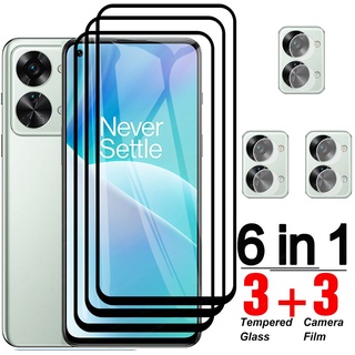 6 in 1 Tempered Glass For OnePlus Nord 2T Full Cover Screen Protector Film For one+ 1+ nord 2t nord2t Ce2 lite Protective Glass