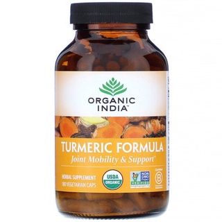 Organic India, Turmeric Formula, Joint Mobility &amp; Support, 180 Vegetarian Caps