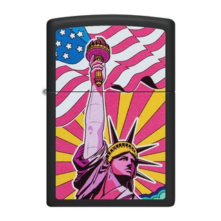 Zippo ไฟแช็กรุ่น 49784 Lady Liberty Design รับประกันตลอดชีวิต นำเข้าและจำหน่ายโดยตัวแทนจำหน่าย