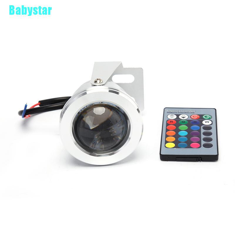 AC/DC 12V 10W RGB LED Underwater Light – Submersible With Remote Control, 16 Colors, 4 Lighting Effects (Flash/Strobe/Fade/Smooth), IP65, 320 Lumens, For Pool, Aquarium, Pond (Max 1m Depth)