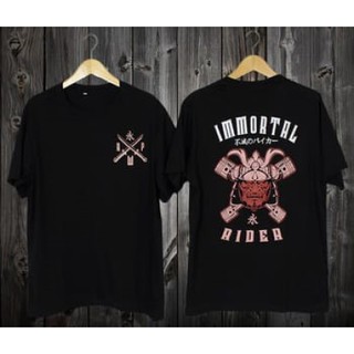 Imortal เสื้อยืดลําลองสําหรับผู้ชายแขนสั้นสีดํา