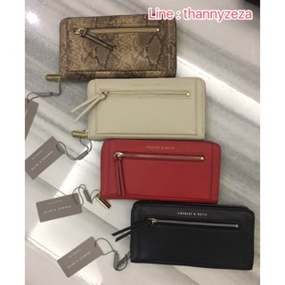 Charles&amp;Keith front zip detail wallet