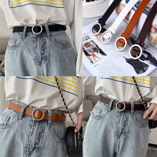 🍑Basic belts เข็มขัดหัวกลมเส้นเล็ก