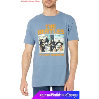 เสื้อยืดวงดนตรีเดอะบีทเทิลส์ ผู้ชาย The Beatles Mens Lady Madonna Singles Collection Tee discount เสื้อยืดคอกลมall size