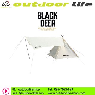 เต้นท์กระโจมที่ไม่มีเสาตรงกลาง blackdeer teepee tent with tarp