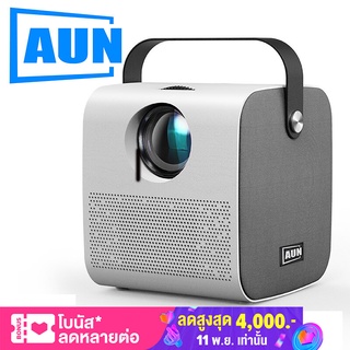 AUN โปรเจคเตอร์ AKEY7 Young ความละเอียด 720P ฟังก์ชั่นลำโพง Bluetooth ใหม่ โปรเจคเตอร์ ไฟโปรเจค โปรเจคเตอร์ mini projec