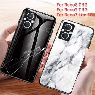 เคสโทรศัพท์มือถือกระจกนิรภัย Tpu แข็ง กันกระแทก สําหรับ OPPO Reno8 Z Reno7 Z 5G Reno8Z Reno7Z Reno 8Z 7Z