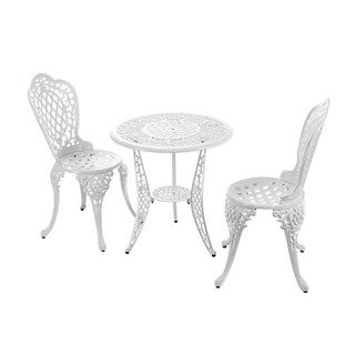 Table and chairs set 2 SEAT SET SPRING # SP104TW408 WH Outdoor furniture Garden decoration accessories ชุดโต๊ะเก้าอี้สนา