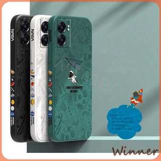 เคส OPPO A77 5G A57 2022 โทรศัพท์มือถือ ลายนักบินอวกาศ สําหรับ TKR