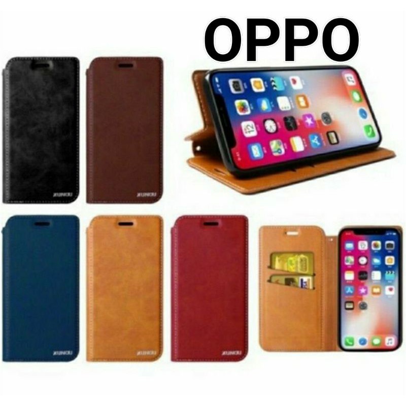 P1ซองฝาพับ Case OPPO A5 2020 A9 2020 F7 F9 A57 A91 A92 A93 A73 A15 A12 เคสโทรศัพท์ มือถือ