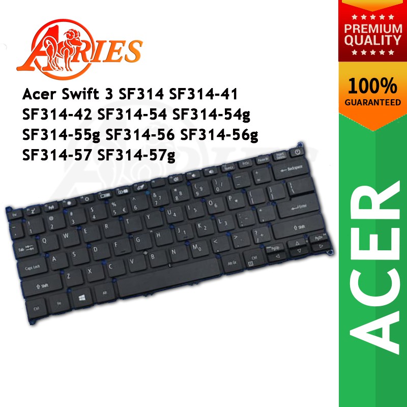 Acer Swift 3 SF314 SF314-41 SF314-42 SF314-54 SF314-54g SF314-55g SF314-56 SF314-57 Series คีย์บอร์ด