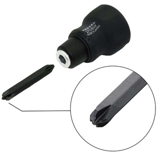 Japan Vessel Cushion Stubby Bit-replaceable Grip Screwdriver No.270BW