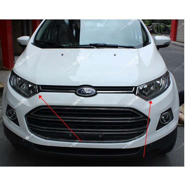 ฝาครอบไฟหน้า สําหรับตกแต่งรถยนต์ Ecosport 2013-2017