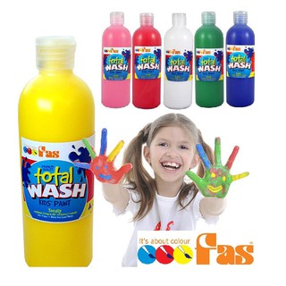 สี FAS Total Wash Kid’s Paint 500 ml (สีโปสเตอร์ล้างออกหมดจด)