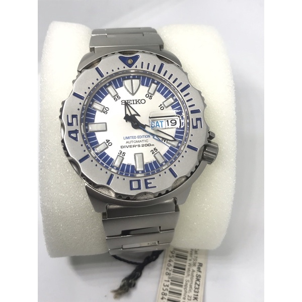 SEIKO Snow Monster Limited Edition Men's Watch รุ่น SKZ331K1 (สีเงิน / สีฟ้า)