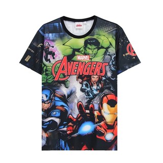 (พร้อมส่ง)🎉เสื้อ เสื้อยืด เสื้อยืดลายการ์ตูน Marvel ผ้าสคูบ้าสีสด ลิขสิทธิ์แท้100%