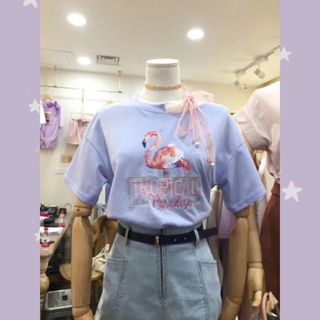 เสื้อลายนกฟามิงโก้☆NEW☆