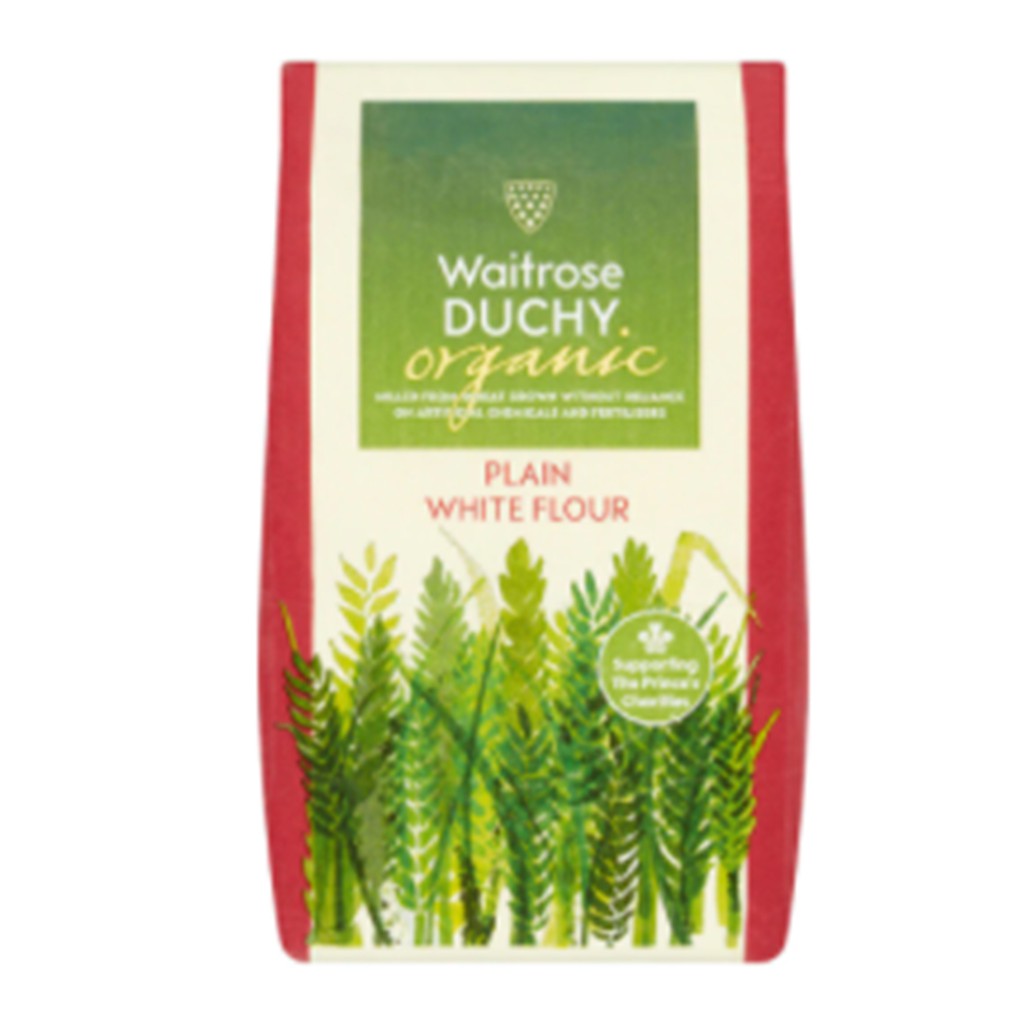 Waitrose Duchy Organic Plain White Flour1.5kg.Waitrose แป้งสาลีออร์แกนิคดัชชี่ 1.5 กก วัตถุดิบสำหรับทำขนม  แป้งทำขนม