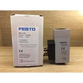 Festo PEV-1/4-B-OD Pressure Switch, G 1/4 1 bar to 12 bar