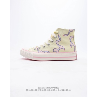 Golf Le Fleur x Converse Chuck 1970 Hi รองเท้าผ้าใบลําลอง สําหรับผู้ชาย ผู้หญิง สีเหลือง -1435