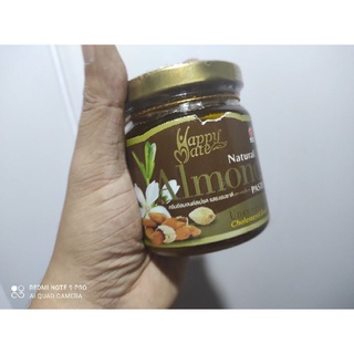 ครีมอัลมอนด์ รสธรรมชาติ 200กรัม HAPPY MATE Natural Peanut Butter Unsweetened