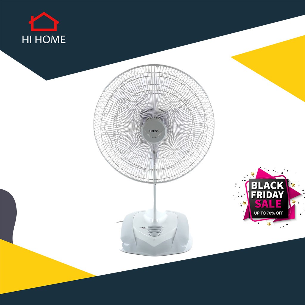 Hihome ส่งไว สินค้ารับประกัน HATARI พัดลมตั้งโต๊ะ 18 นิ้ว รุ่น HT-T18M3569 สีเทา |MC|