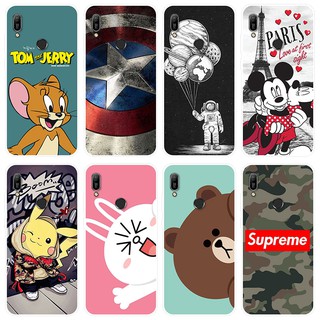 เคสสำหรับ Huawei Y6 2019 Case Silicone Back Cover Soft Casing HUAWEIY62019 cartoon TPU เคส