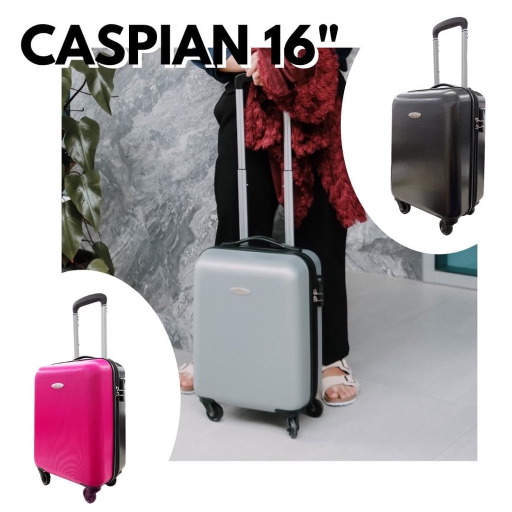 กระเป๋าเสื้อผ้า กระเป๋าเดินทาง กระเป๋าเดินทางล้อลาก Pegasus luggage รุ่นCaspian ขนาด 16 นิ้ว สีเทา