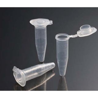 หลอดไมโครทิวป์   Micro Centrifuge Tube 1.5ml (Non-sterilized), 500ชิ้น/ถุง  หลอดพลาสติก หลอดเก็บของเหลว