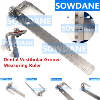 New 1pc Dental Vestibular Groove Measuring Ruler Dental Orthodontic Vestibule Rulers Caliper Measuring Ruler Teeth Gauge