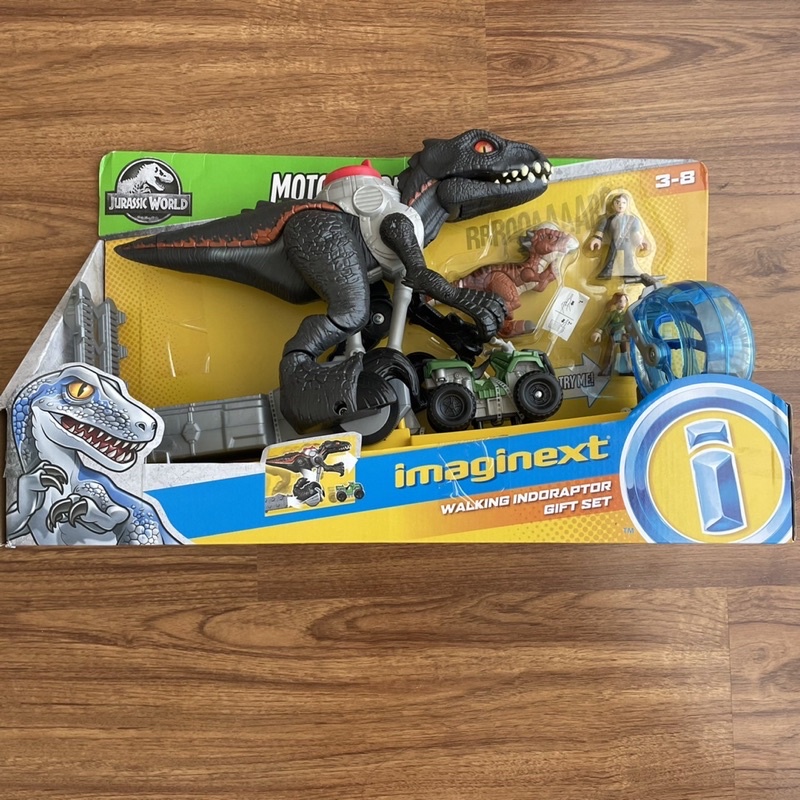 imaginext walking indoraptor gift set