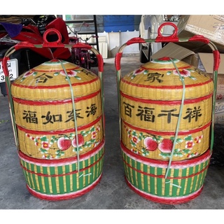 ตะกร้าจีน3ชั้นงานมงคล