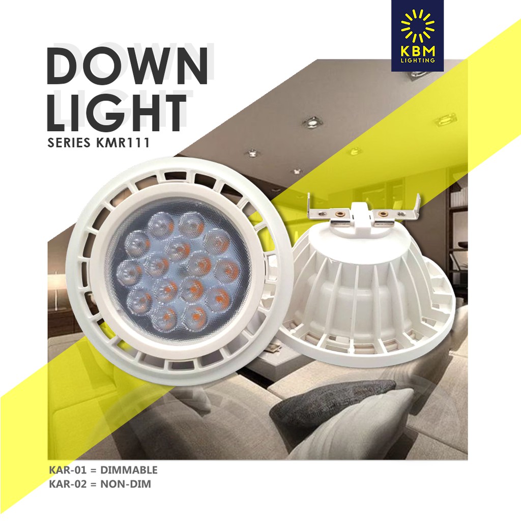 downlight (โคมไฟดาวน์ไลท์) โคมไฟแบบส่องลง โคมไฟติดลอย  downlight luminair KAR01 ( AR111) by KBM LIGH