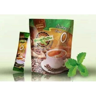 กาแฟหญ้าหวาน กรีนค๊อฟฟี 3 in 1/ 20 ซอง ปราศจากไขมันทราน