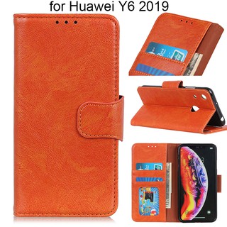 เคสโทรศัพท์หนังหรูหราสำหรับ Huawei Y 6 2019