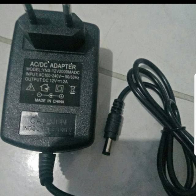 12V 2A กล้องวงจรปิด ADAPTER (SUPPORT 12V DVR คุณภาพดี)