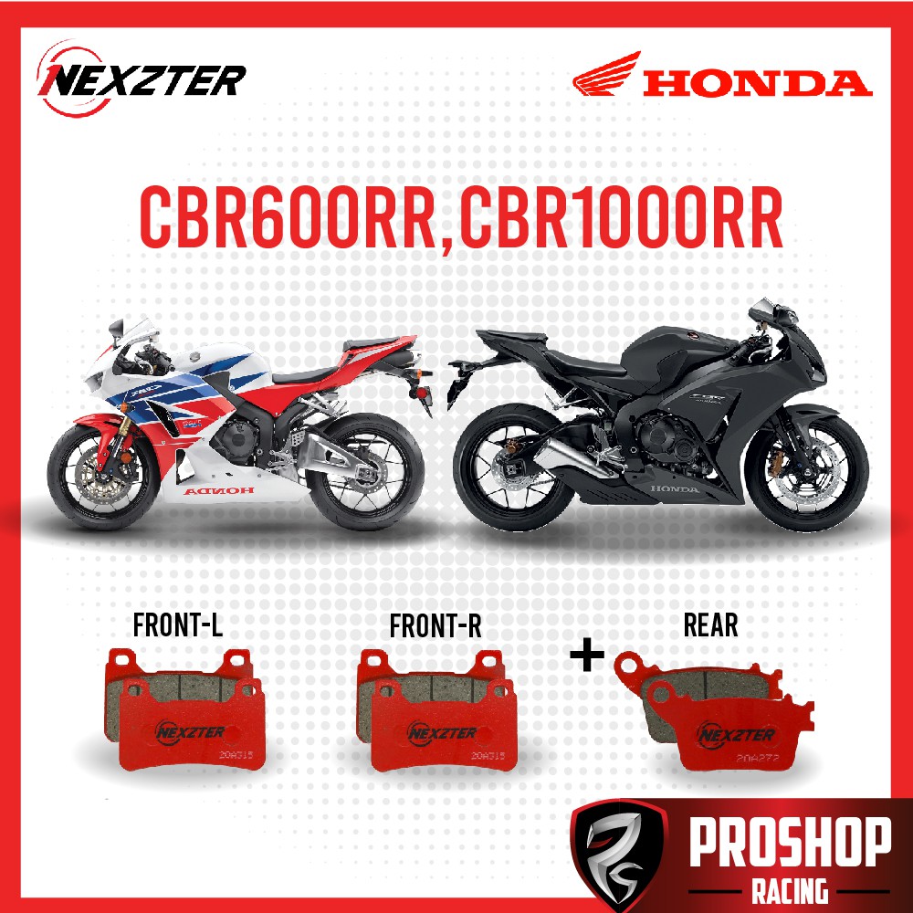 ผ้าเบรค Nexzter สำหรับ CB400 (Y16) ,CBR600RR (Y09-16),CBR1000RR (Y06-16),CB1000R (Y09-18) CB1300 CB1000RS