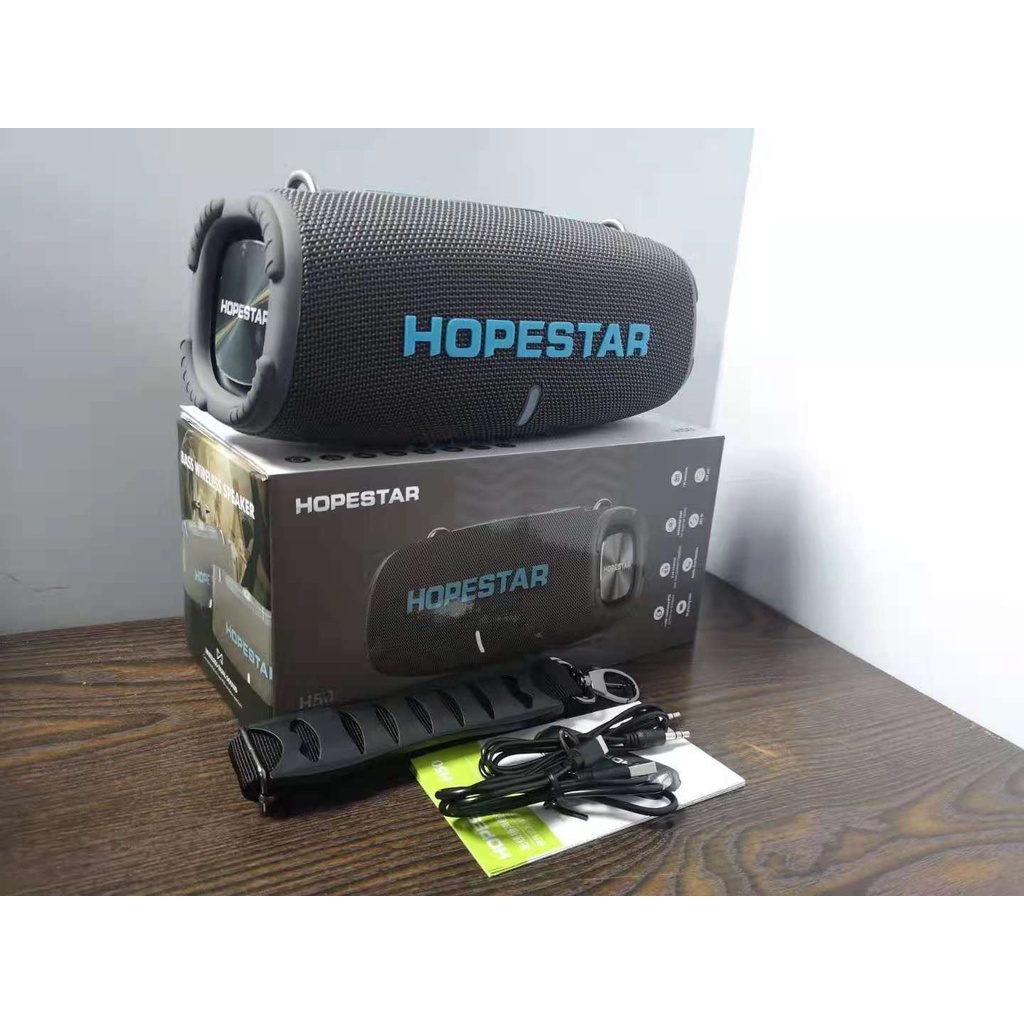 SY Hopestar H50 Super Bass ลำโพงบลูทูธ เสียงดังกระหึ่ม เชื่อมต่อไกล 10 เมตร พกพาสะดวกมีสายสะพาย
