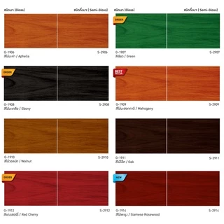 Beger สีย้อมไม้เบเยอร์ชนิดเงา/กึ่งเงา 3.785 ลิตร เบเยอร์ วูดสเตน ขนาดแกลลอน สีทาไม้ สีย้อมไม้ ภายนอก และภายใน
