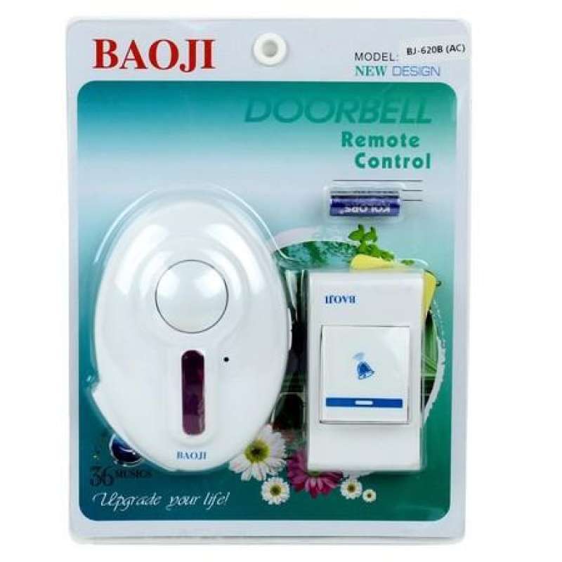 Baoji กริ่งประตูบ้านไร้สาย 1 จุด 36 สัญาณเสียง (White)