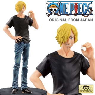 Model Figure งานแท้ Original แมวทอง One Piece วันพีซ เต็มพิกัดสลัดจอมลุย วันพีช Sanji ซันจิ Jeans Freak Series ชุดยีนส์